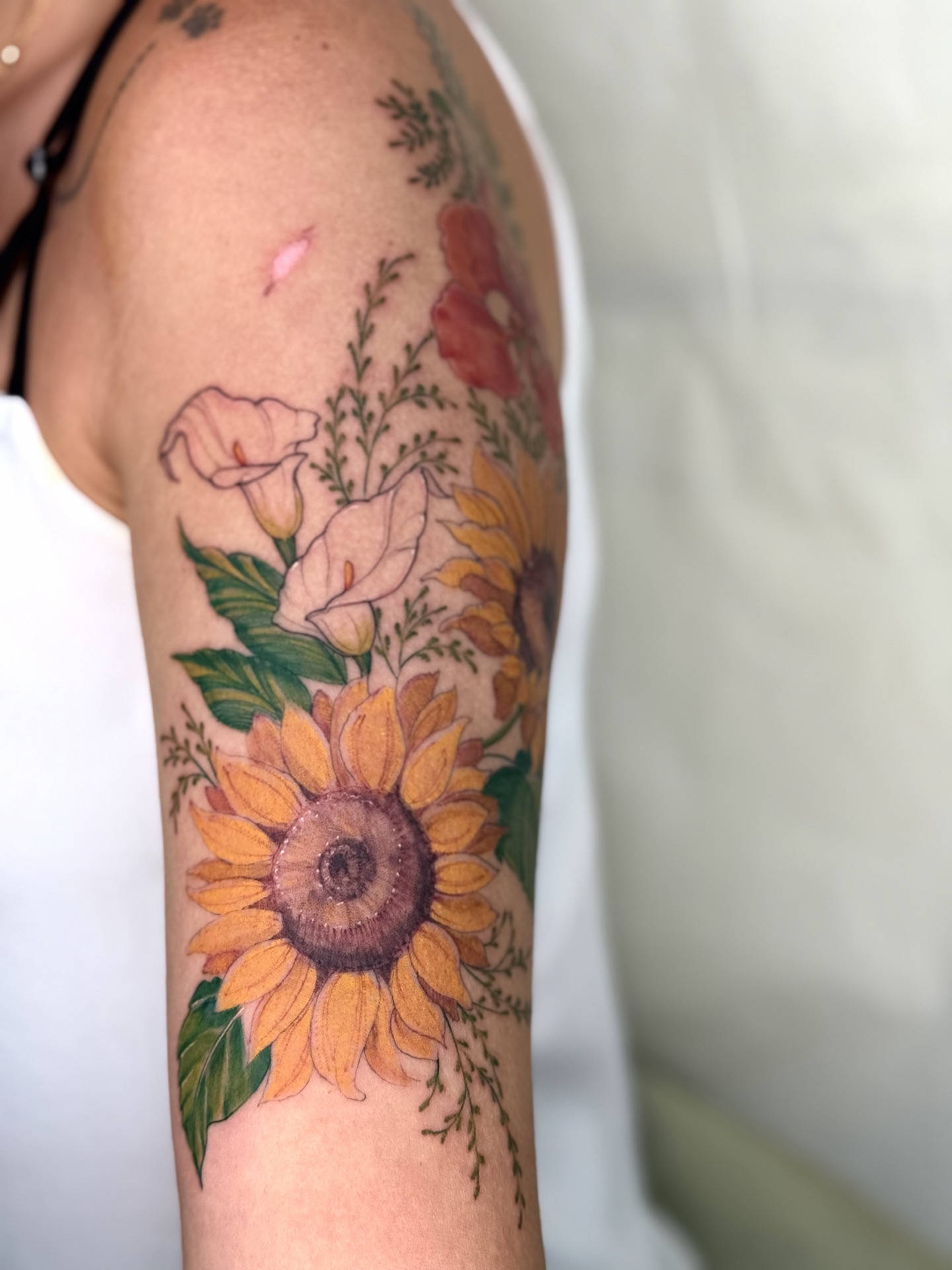 Fineline-Tattoo von Drica, Atelier 7 Freudenberg