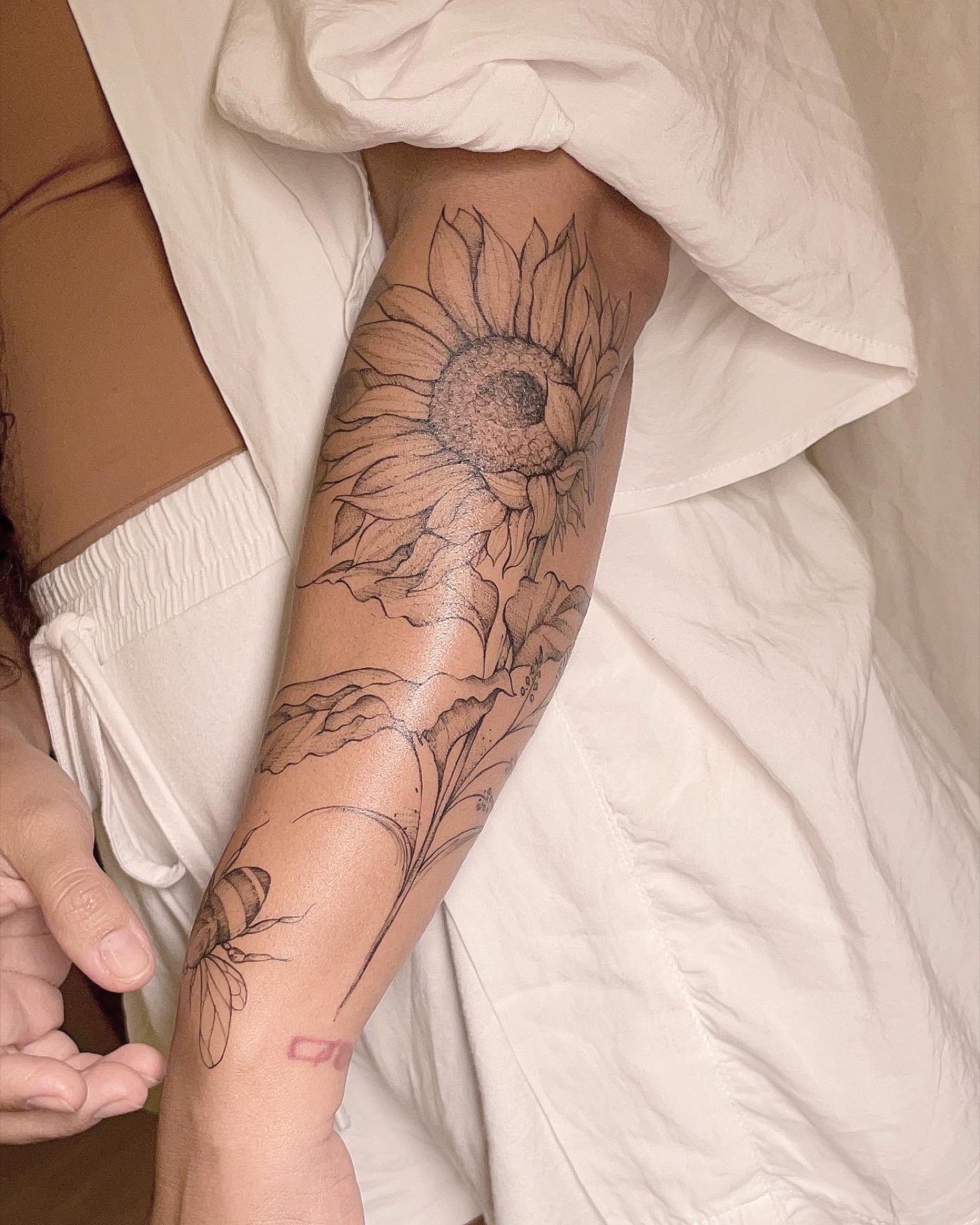 Fineline-Tattoo von Drica, Atelier 7 Freudenberg