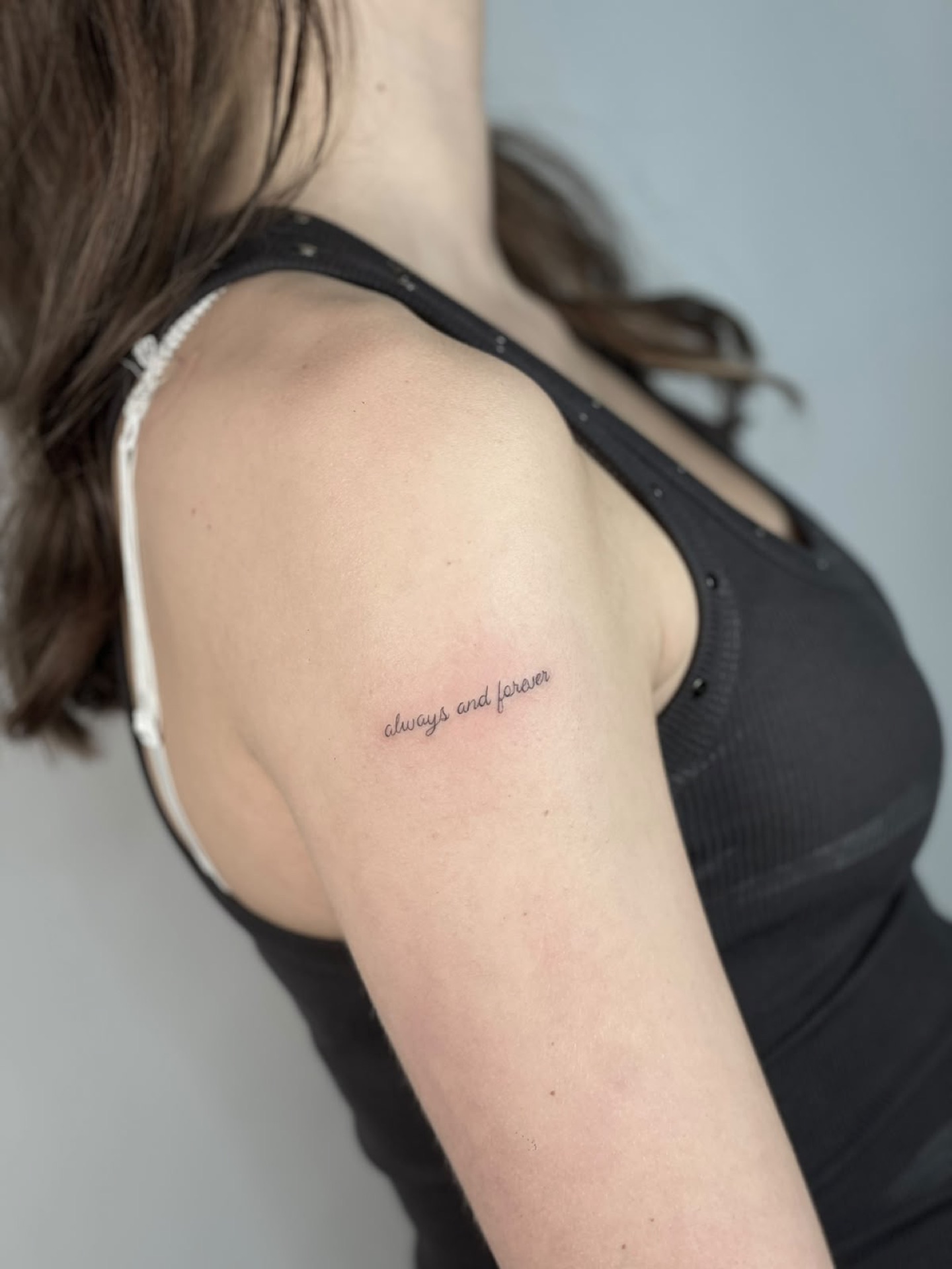 Fineline-Tattoo von Jeanine, Atelier 7 Freudenberg