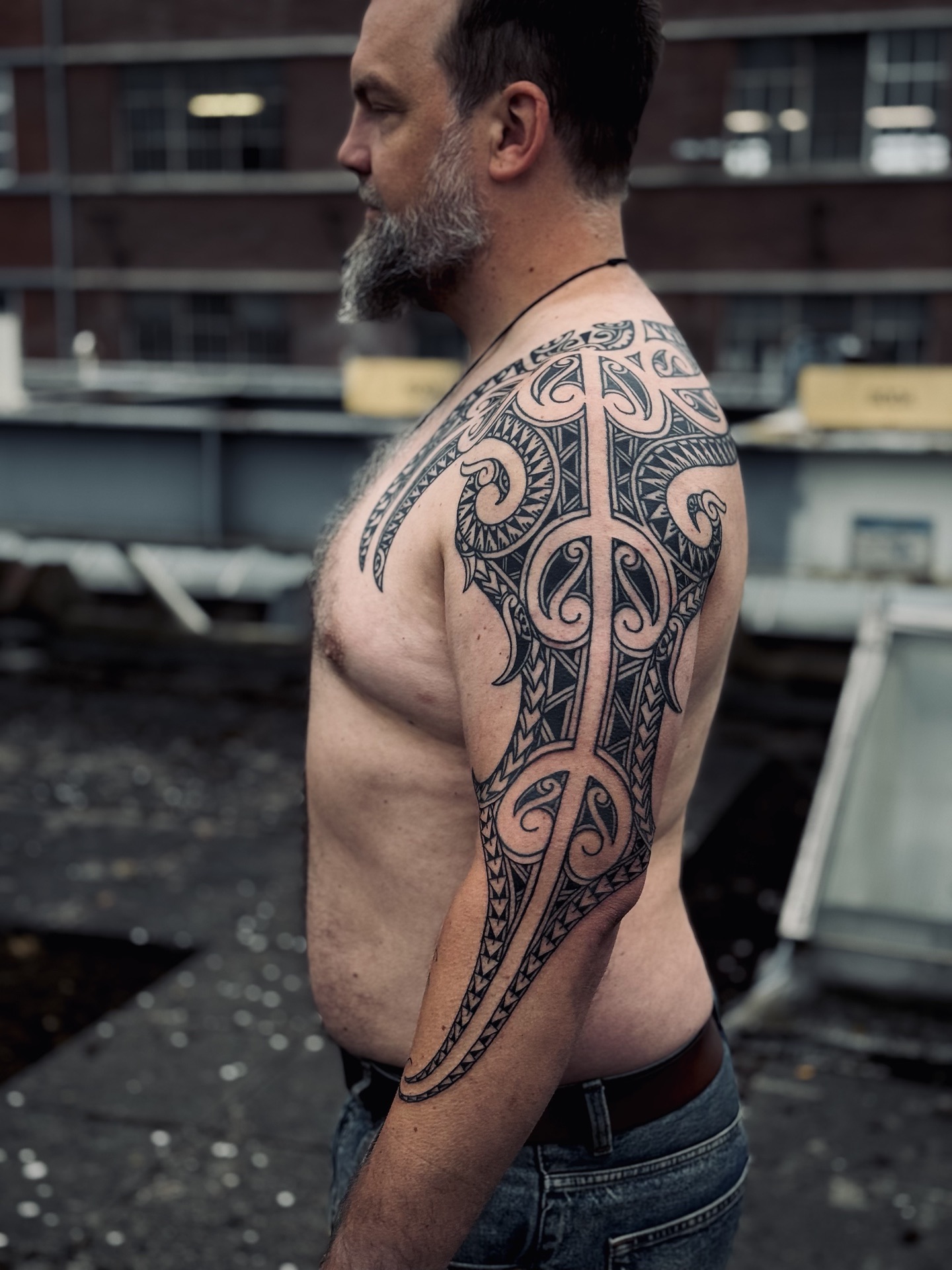 Maori-Tattoo von Leo, Atelier 7 Freudenberg